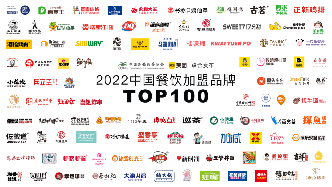 武汉2022中国餐饮加盟品牌TOP100，看看有没有你的品牌